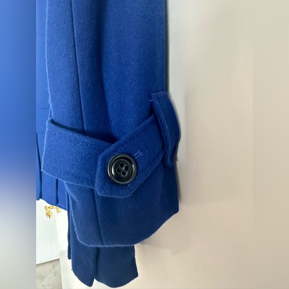 Worthington Blue Wool Jacket with cute peplum bottom.  NWT Size M - Picture 4 of 7